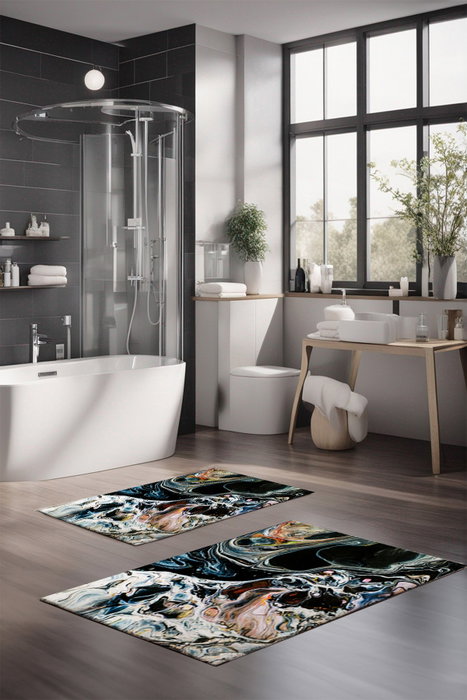 Mijölnir Juego de alfombrillas de baño CT-5048 Multicolor